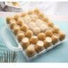 China disposable plastic clear 30 holes chicken egg tray with handle wholesale