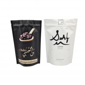Moisture-Proof Custom Printed High Quality Coffee Bags With Valve Plastic Zpiier Stand Up Plastic Bag