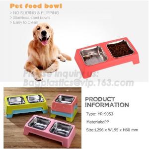 China FDA certified Dog Bowls, Stainless Steel Dog Food Bowl with No Spill Non-Skid Silicone Mat for Feeding Dogs Cats and Pet supplier