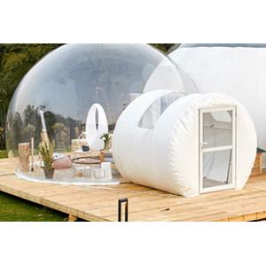 Round Recyclable Inflatable Bubble Tent Dia 15m Outdoor Transparent Tent