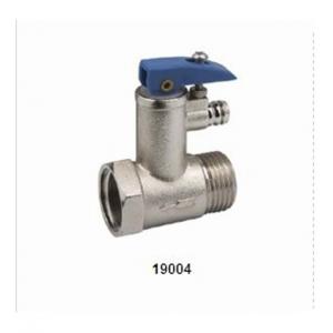 Water Brass Ball Valve 19004 , High Pressure Ball Valve PTFE Seal