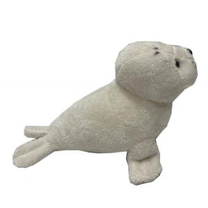 15CM 5.9IN White Seal ECO Friendly Stuffed Animals Made From Recycled Materials