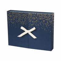 China 30 Drawers Navy Blue Surprise Gift Box , Beauty Advent Calendar With Ribbon on sale