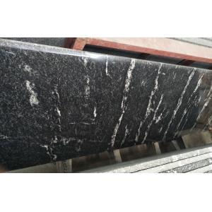 China Different Color Control Natural Stone Slabs Black Granite With White Vein Material supplier