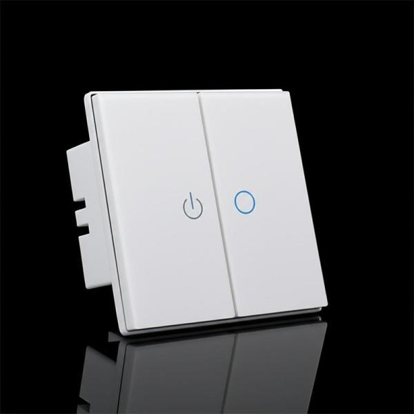 2gang Capacitive Touch Switch Less Than 5W Power Simple and User-Friendly