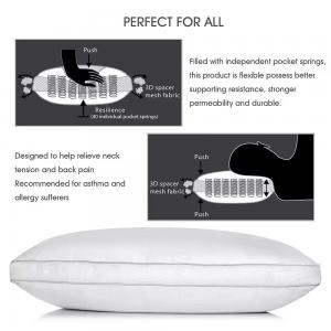China ODM Pocket Spring Pillow Removable / Washable Inner Spring Pillow supplier