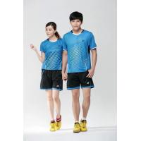 2016 new Badminton wear short sleeved shirt and shorts factory wholesale