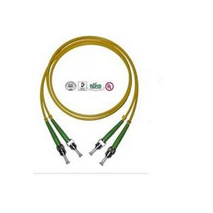 2 Core ST Fiber Optic Cable , PVC LSZH Cable For Data Transmission