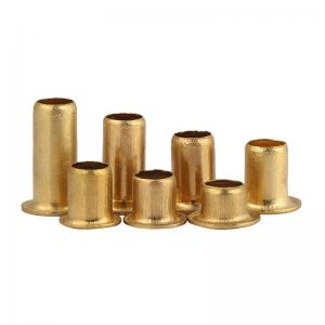 Semi Brass Hollow Tubular Rivets 1 8" 3 16 Brass Rivets For Leather Work