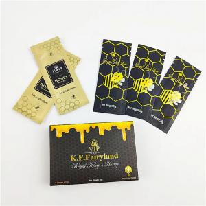 Aluminum Foil Wrappers Packages For Male Enhancements Royal Honey Metallic Color Pouches Custom Printing Honey Packets