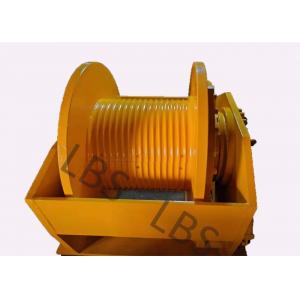 LBS Hydraulic Drive Tower Crane Winch Yellow For Lifting Object