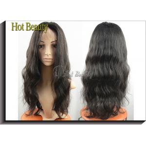 China Remy Brazilian Human Hair Front Lace Wigs 1b# 2# 4# / Wavy Lace Front Wigs supplier