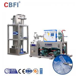 China 10 Ton Stainless Steel Tubular Ice Maker for Drinks Directly Cooling supplier