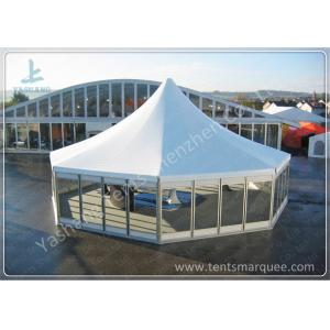 China Octagonal Outdoor canopy gazebo tent Transparent Glass Wall and Door 3m Side Length supplier