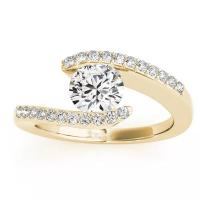 China diamond engagement ring 14k yellow Gold engagement diamond ring For Women on sale