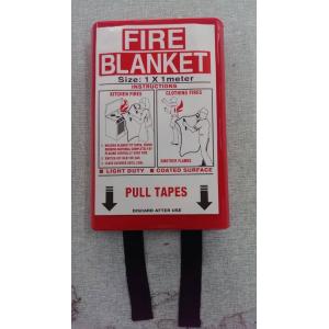 China Multipurpose Emergency Fire Blanket , Fire Resistant Blanket In PVC Red Bag wholesale