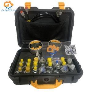 China Kit de prueba de presión hidráulica, Manómetro digital, Herramientas para excavadoras, Kits de prueba de presión electrónica wholesale