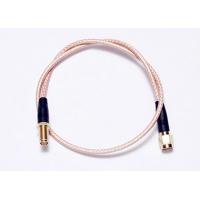 China RG316 Flexible Coaxial Cable / RF Coax Coaxial Jumper With RP SMA Female for sale