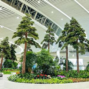 10m Height Artificial Yew Tree Fake Snow On Plants For Shopping Mall