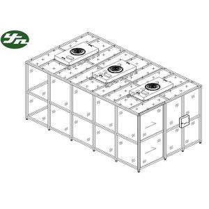 China Customized Clean Room Booth Steel Painted Frame For Car Coating Line supplier