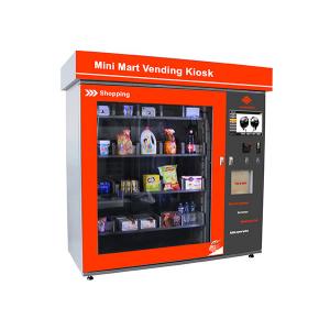 China Touch Screen Mini Mart Vending Machine Business Station Automated Retail Coin / Bill / Card Operated supplier