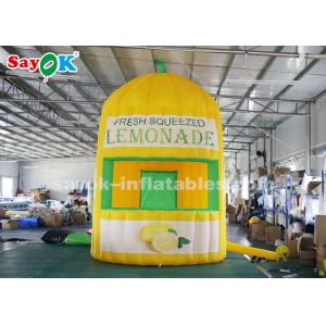 Inflatable Outdoor Tent 4m High Oxford Cloth Inflatable Lemonade Juice Kiosk For Amusement Parks