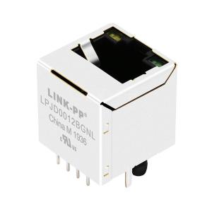 China X Multiple XRJV-11-01-8-8-1-MD12 Compatible LINK-PP LPJD0012BGNL 10/100 Base-T LED amarillo/verde Vertical RJ45 Jack con magnéticos supplier