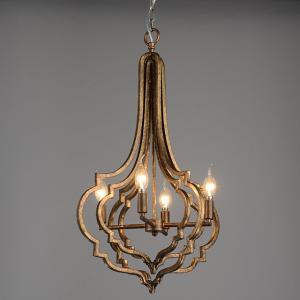 Antique bronze chandelier 4 lamp holders indoor home lighting (WH-CI-44)