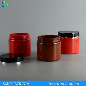 China 200ml Red Plastic jars, 200ml PET jar, 200ml Brown Plastic jars supplier
