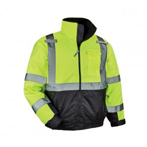 Polyester Hi Vis Insulated Jacket Outdoor Security OEM Hi Vis Safety Jacket