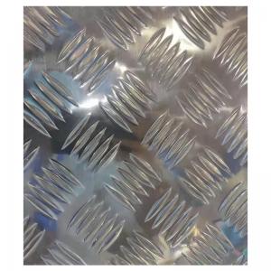 China Decorate floors walls aluminum embossed sheet checkered plate weight alloy 1050 1060 1100 6063 5052 for trailer supplier
