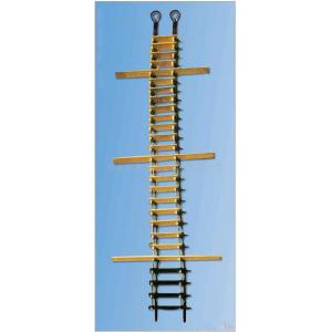 Wood Rubber Material Marine Pilot Rope Ladder Boarding Ladders for Boats