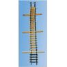 Wood Rubber Material Marine Pilot Rope Ladder Boarding Ladders for Boats