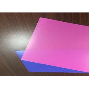 China Rigid Translucent Plastic Sheet , Colored Plastic Sheets 0.06mm - 1.8mm Thickness supplier