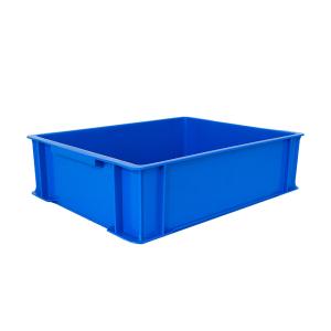 Heavy Duty Collapsible Plastic Storage Crate for Plates Customized Logo Solid Box Style