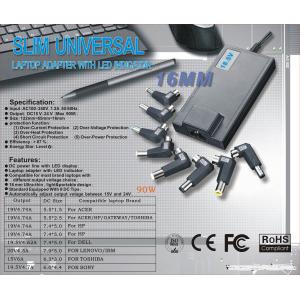 China adaptadores universais magros do portátil da C.A. do poder 90W com exposição de diodo emissor de luz AC100 - 240V, 1.2A supplier
