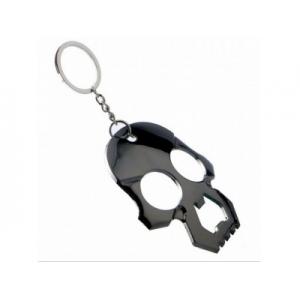 Cool Skull Bottle Opener Keychain,Innovative cool casting black skull keychain bottle opener, logo engraved