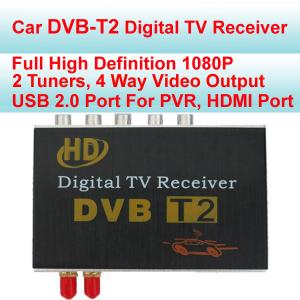 China 120 - 150 km/h Speed  DVB-T2 Car Digital TV Receiver , Digital TV Tuner For Car Stereo supplier