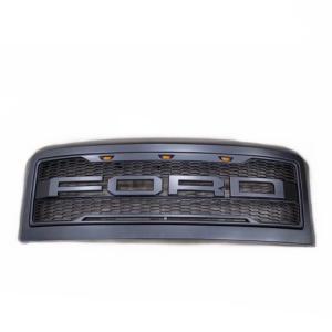 China Car Body Parts Front Grill Mesh With Led Lamp For Ford F250 supplier