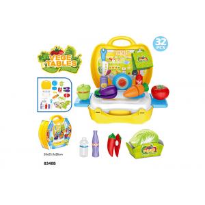 10.3" Childrens Toy Kitchen Sets , Colorful Cooking Toys For Kids 32 Pcs