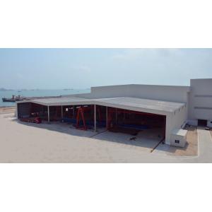 China Open Bays Metal Sheds Steel Structure Warehouse For Construction Material supplier