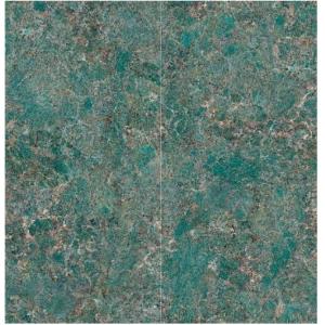 Green Colour Marble Slab Polished Granite Floor Tiles 6mm Thickness