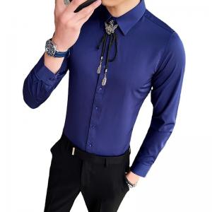 5000 Men's Formal Shirts in Casual Slim Cotton Long-Sleeved Design for Customization