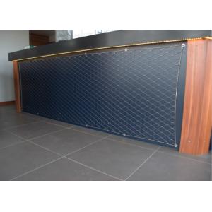 Ferruled / Woven Decorative Wire Mesh Black Oxide Stainless Steel 316L