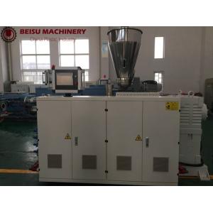 China UPVC CPVC OPVC Conical Twin Screw Extruder With SIEMENS PLC supplier