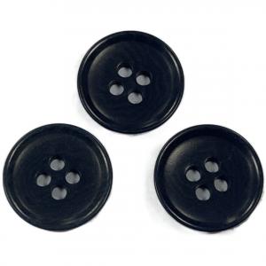 China 32L Coat Sewing Natural Material Buttons / Black Corozo Buttons supplier