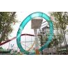 China Speed Aqua Loop / Body Slide Aqua Park Fiberglass Water Slides , Platform Height 16m for Water Park wholesale