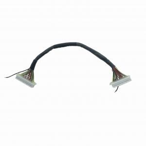 China 140mm LED Display LVDS Cable Assembly 2R20P*2 Power Connection Cable Custom 069 supplier