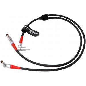 Dual-Motor-Cable For MDR Rotatable 4-Pin-Male To Dual 4pin Male Right-Angle Cable For Arri LBUS FIZ MDR Wireless Focus