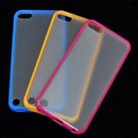 PC + TPU Case for iTouch 5, with Hard Back and TPU Bumper